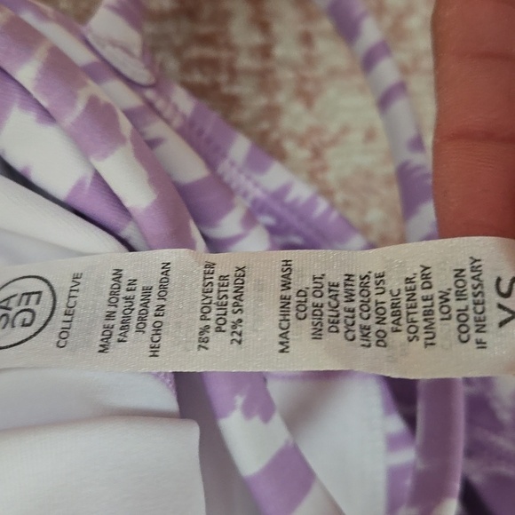 SAGE COLLECTIVE Lavender and White Leopard One Piece Short Unitard Size XS - Picture 7 of 12